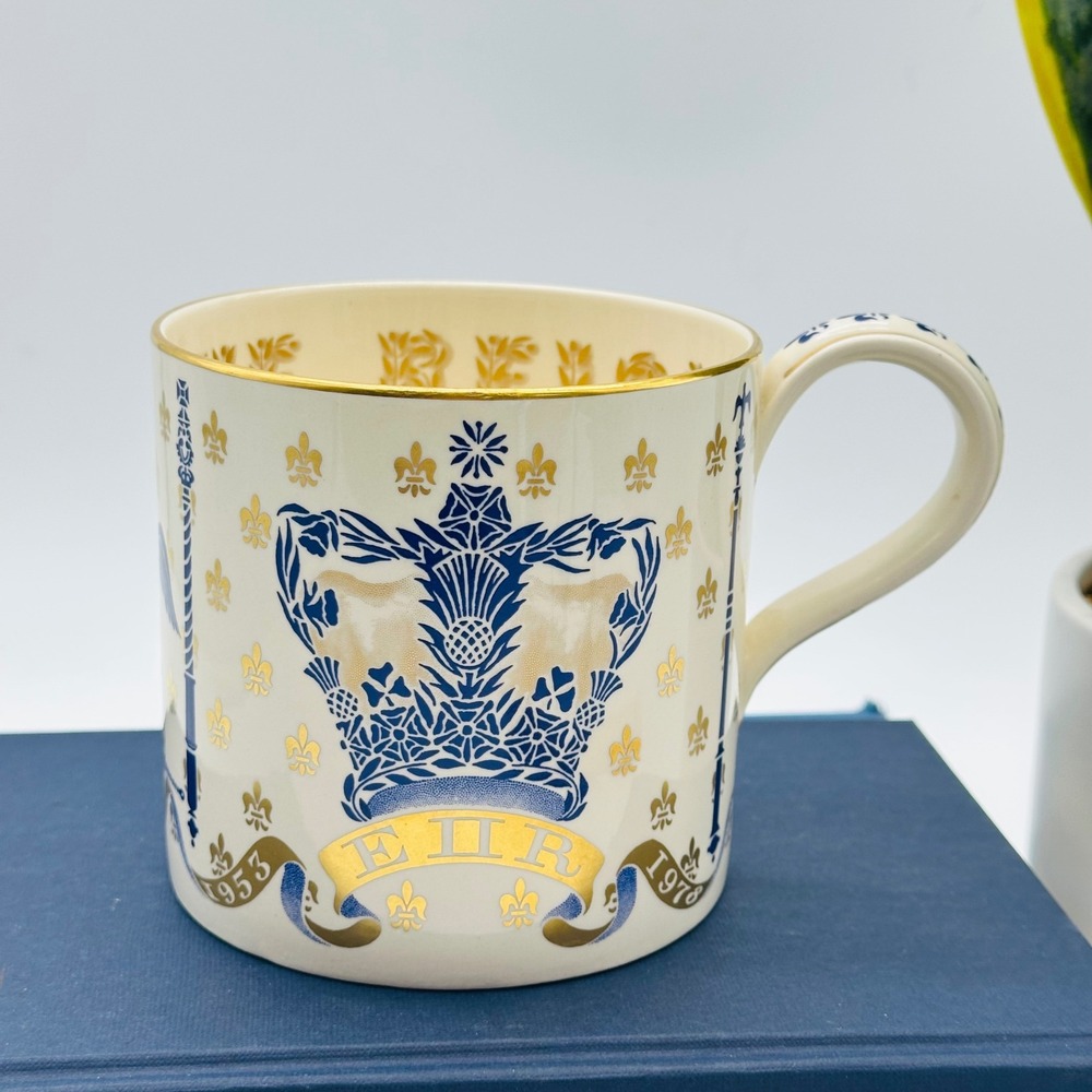 Wedgwood Queen Elizabeth II 25th Coronation Anniversary Mug Richard Guyatt Royal